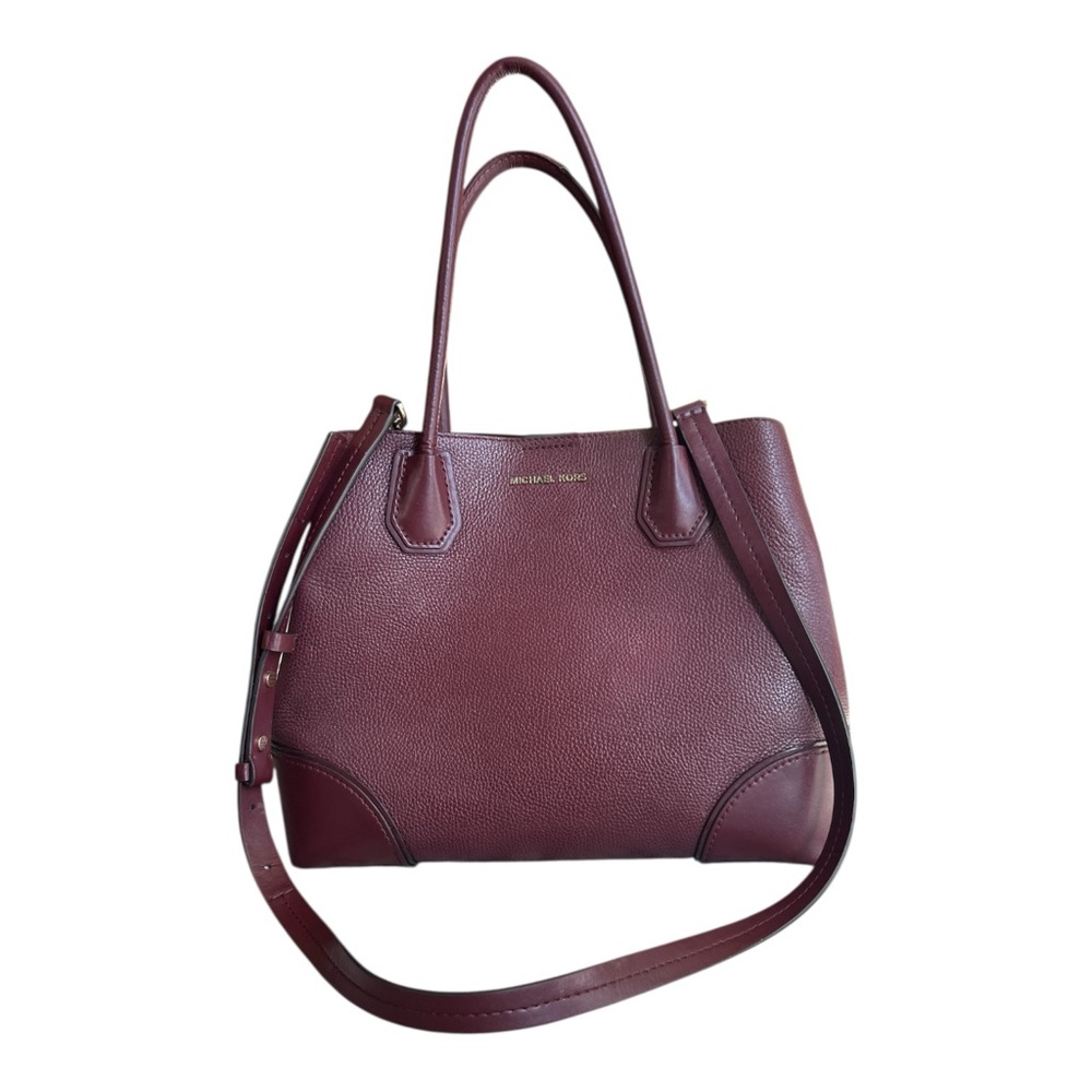 Michael Kors Burgundy Leather top handle crossbody Bag